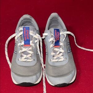 New Balance Kids Gray and Blue Athletic Shoes